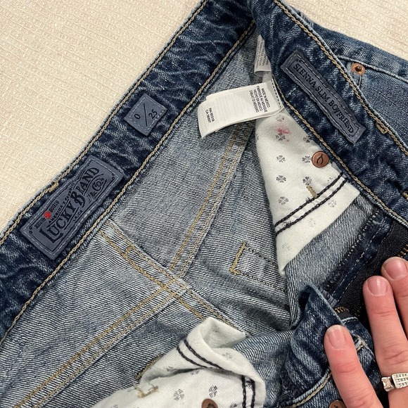 LUCKY BRAND Womens Sienna slim boyfriend Jeanna Sz 0/25 Vintage - Picture 7 of 10